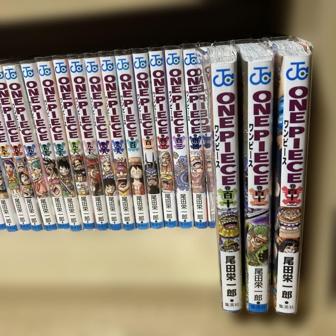 美品❗️全巻透明カバー付き❗️送料無料❗️ワンピース全巻1〜112巻 尾田栄一郎