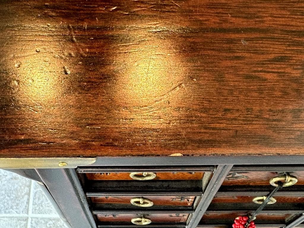 売約済み　李朝　薬箪笥　時代箪笥　引き出し１８杯