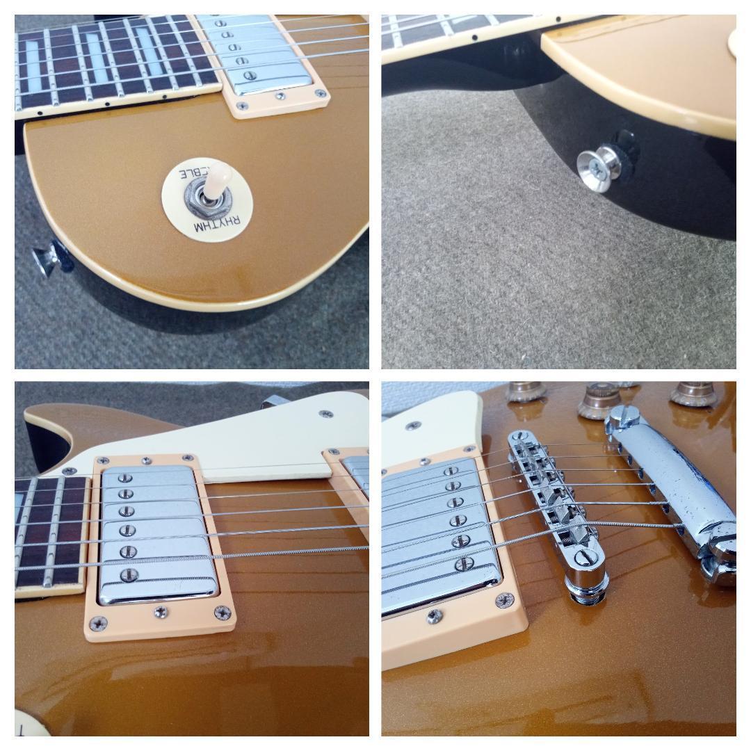 【整備済み】MONSTY レスポールタイプ ゴールドトップ（国産？）エレキギター