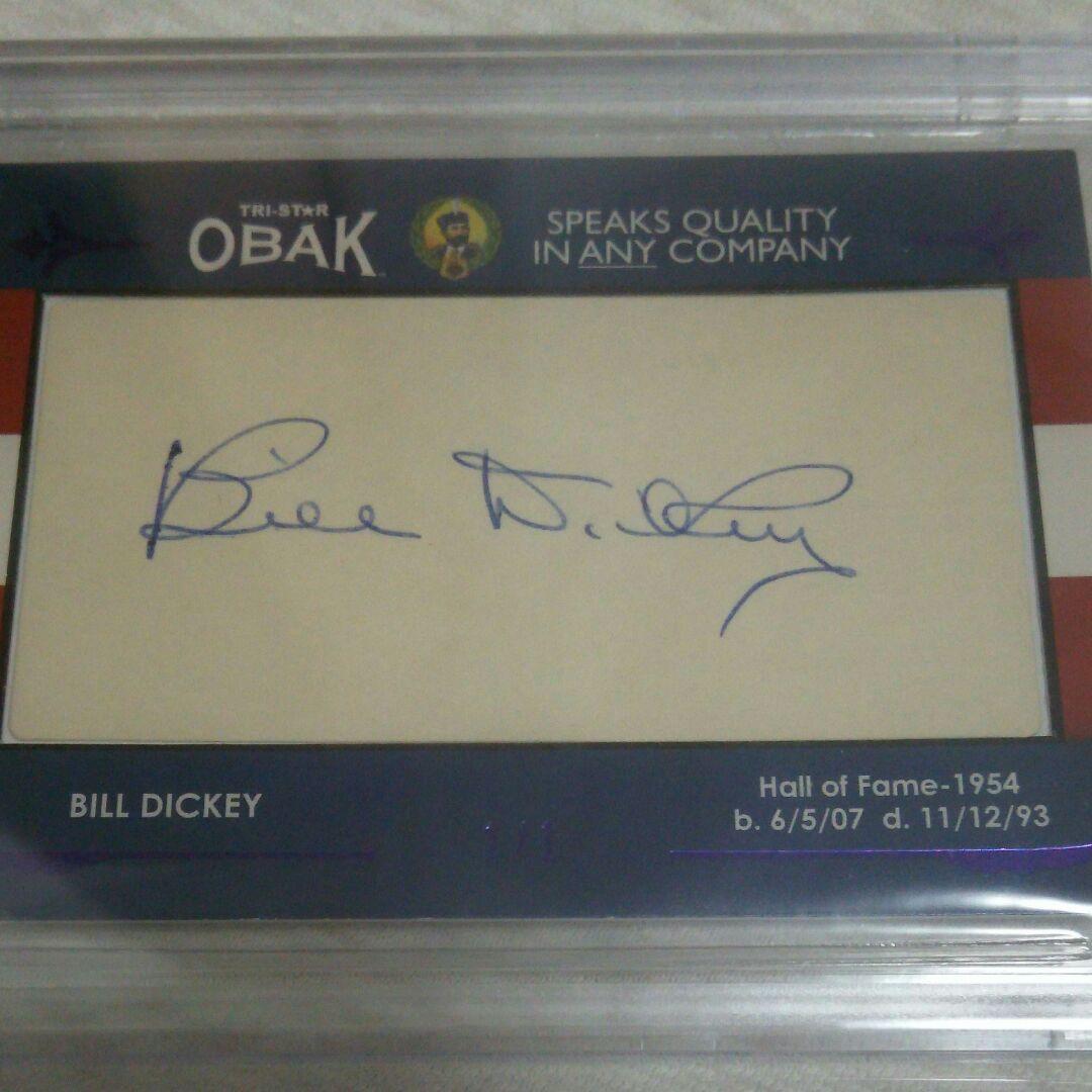 【1枚限定】ビル・ディッキー　サインカード　MLB　殿堂入り　ヤンキース
