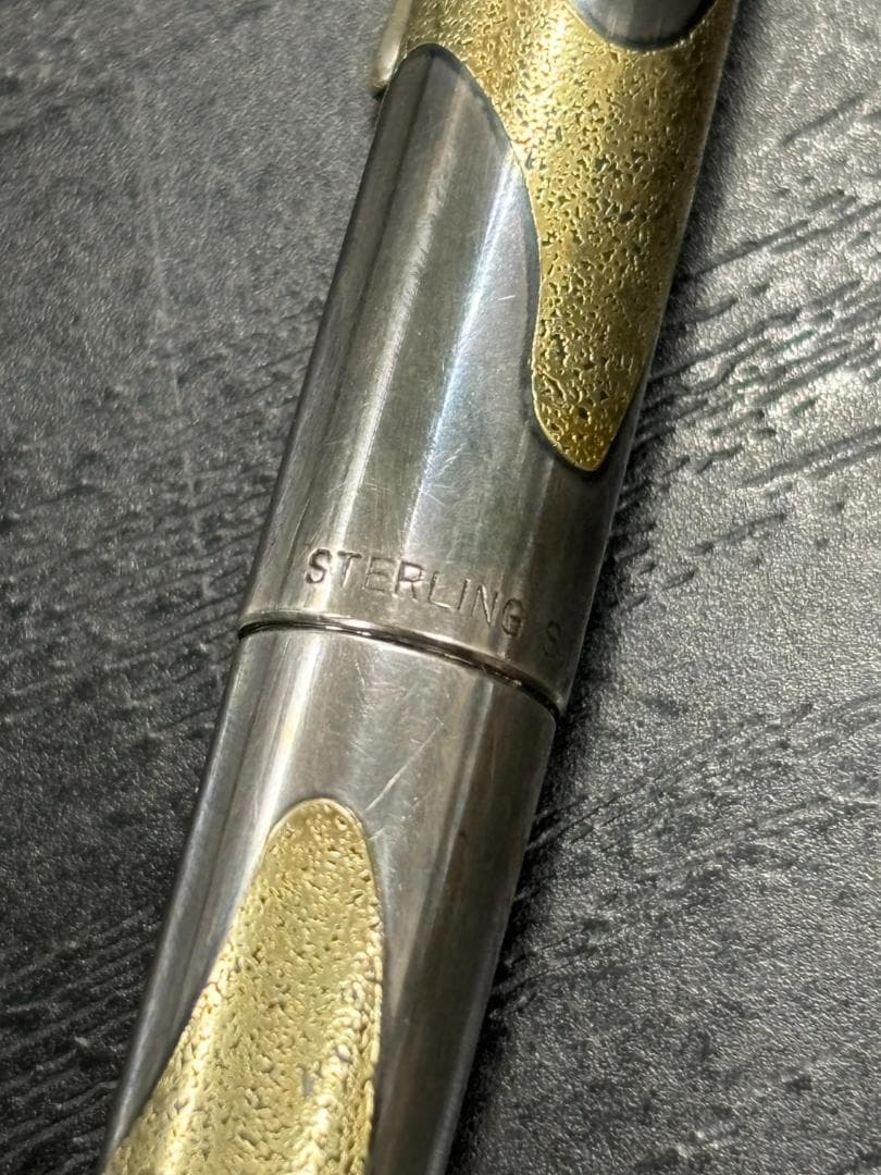 PLATINUM リビエール Sterling-Silver 万年筆 18KWG