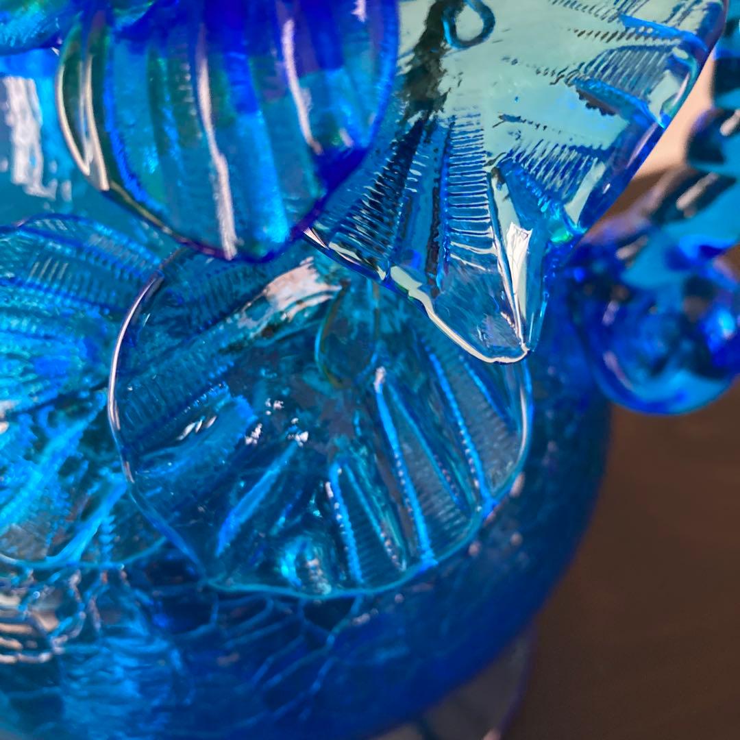 青色ガラス製ピッチャー