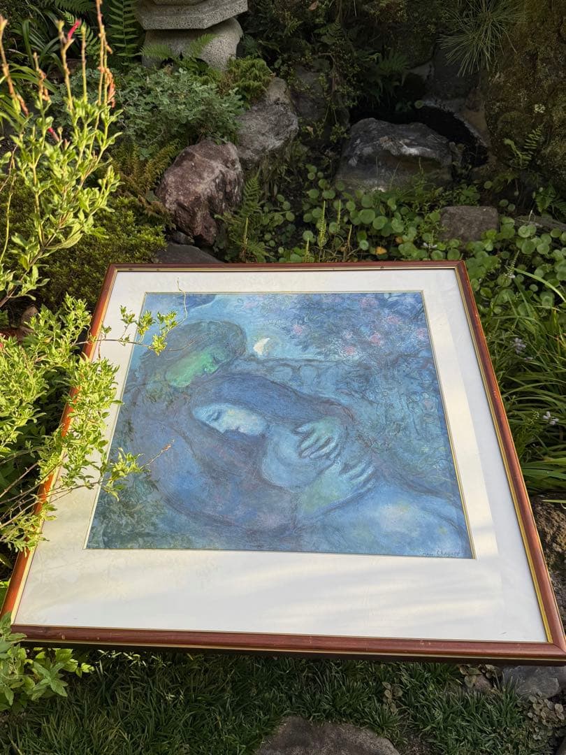 マルクシャガール 恋人たちの夢 リトグラフ 62cm x 80cm