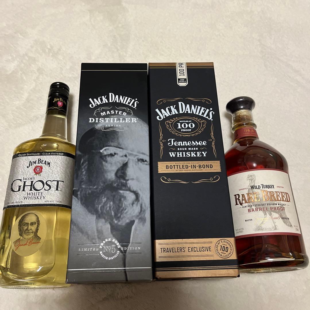 ジャックダニエル他　バーボン4種セット