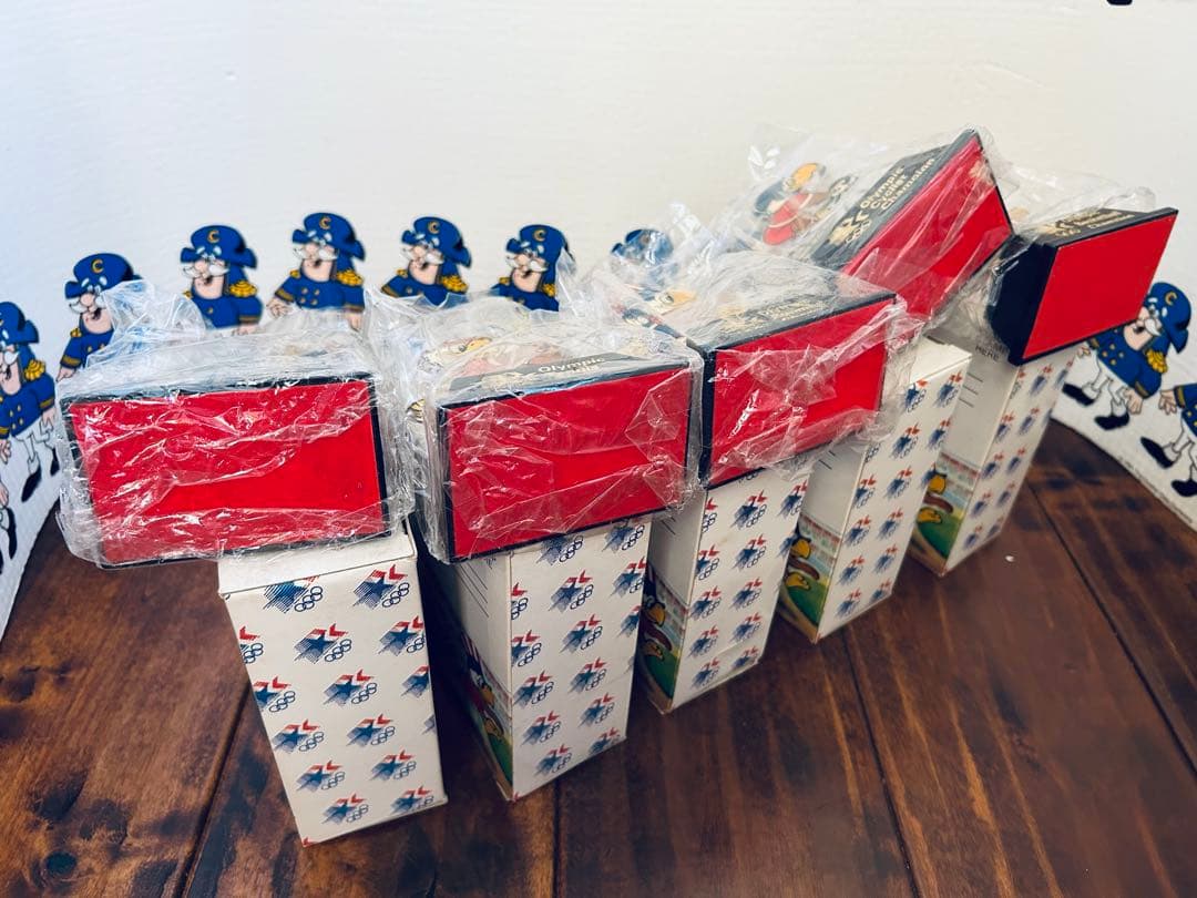 83' ロサンゼルスオリンピックマスコット イーグルサムトロフィー 5種セット