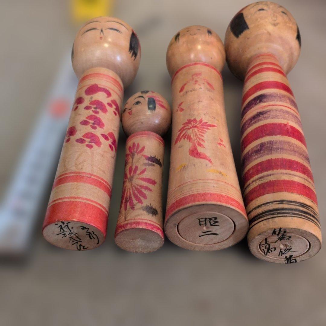 伝統的なこけし人形セット　約29体