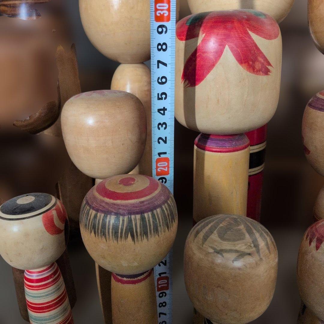 伝統的なこけし人形セット　約29体