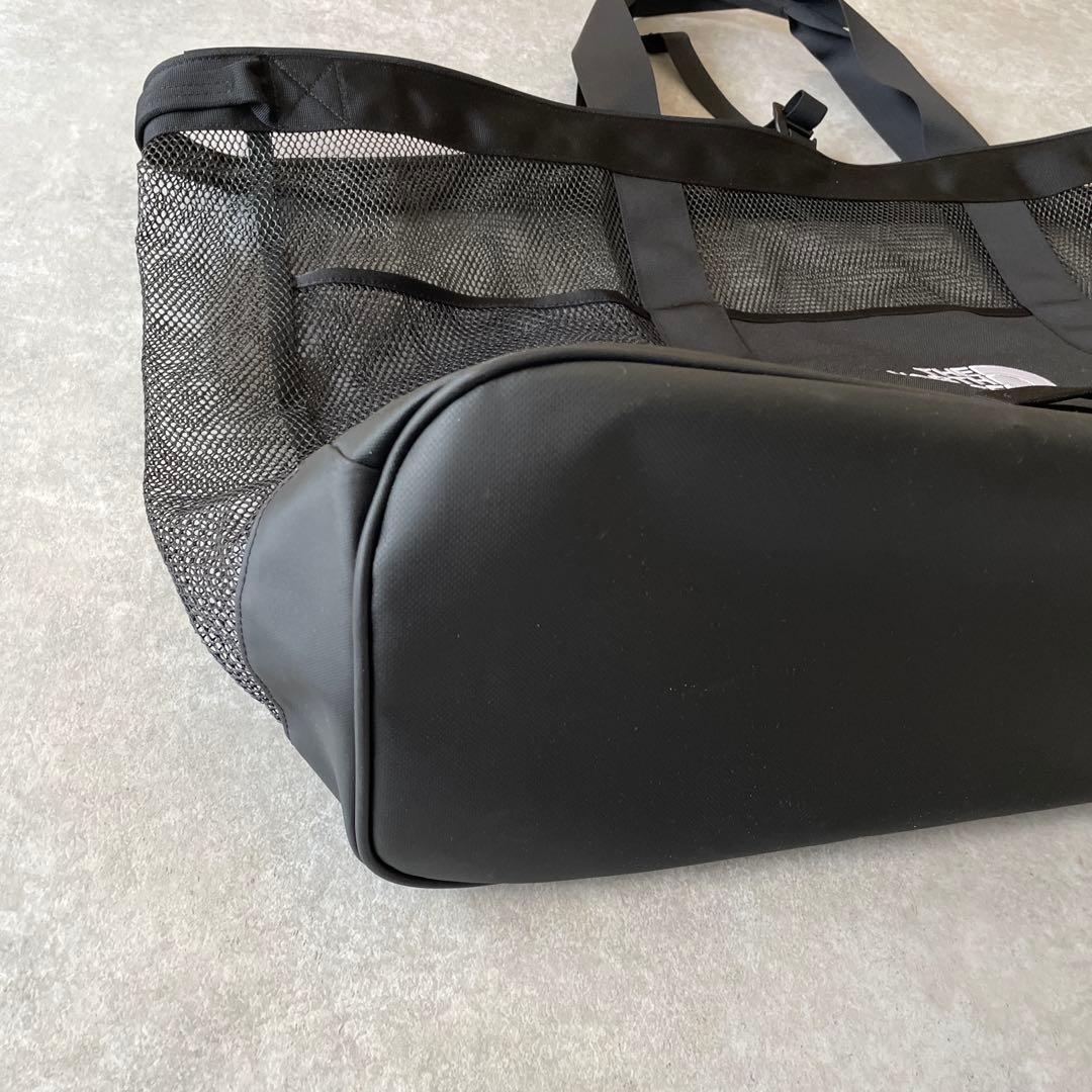 【新品同様】THE NORTH FACE メッシュトートバッグ ブラック