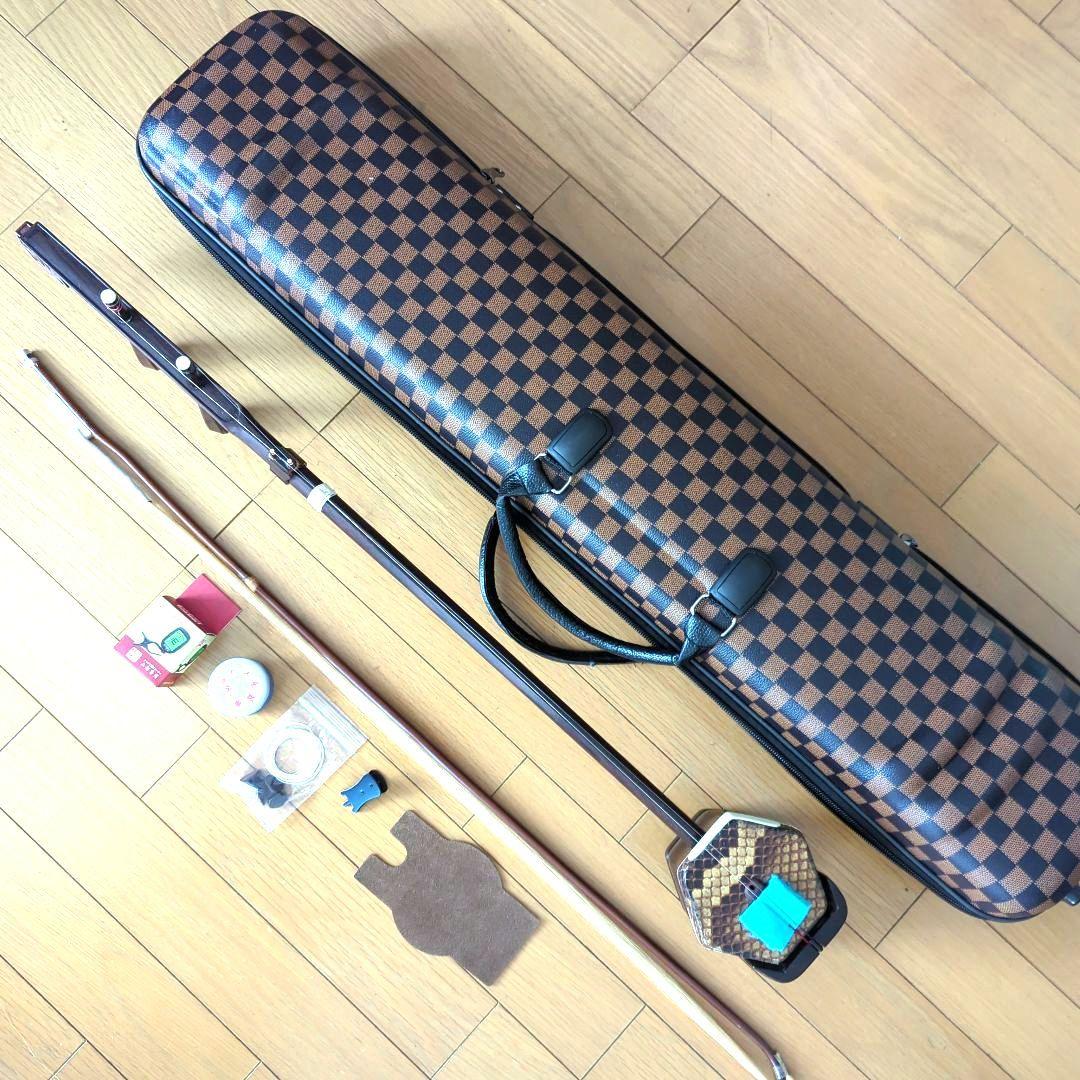 胡涵柔製作 明清老紅木 未使用 回紋頭二胡6