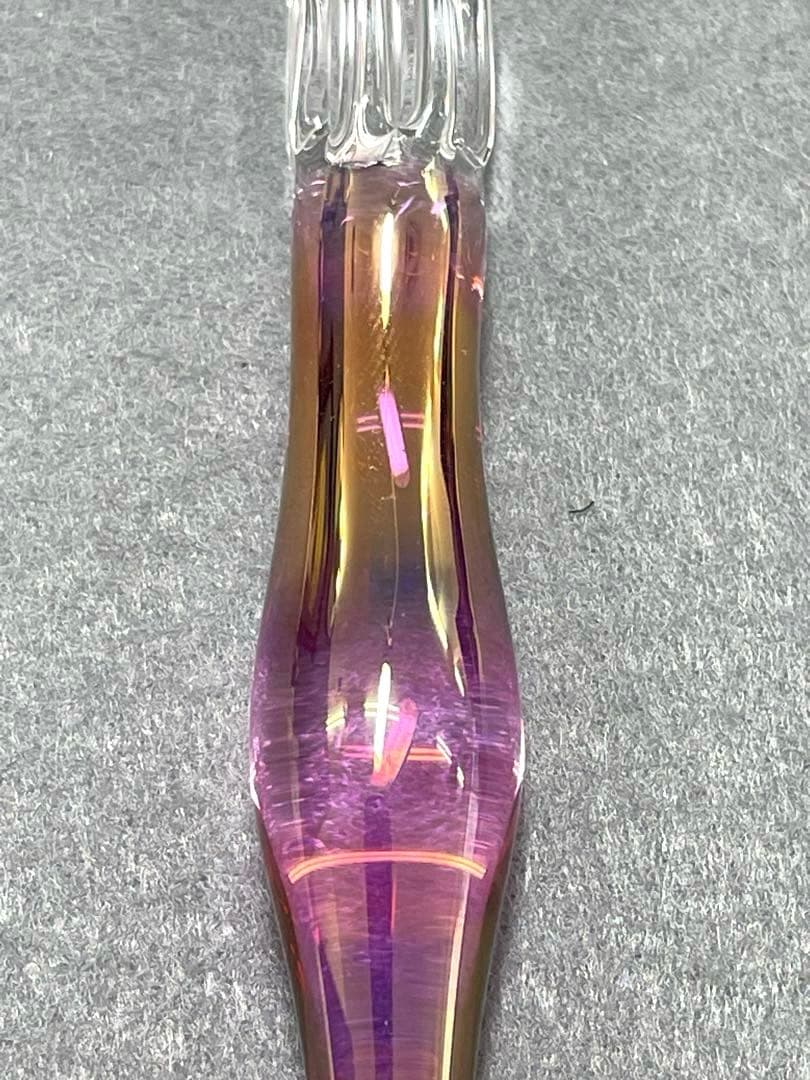 【美品】ガラス工房aun （アウン）ガラスペン 2本セット（マーブルF・太陽B）