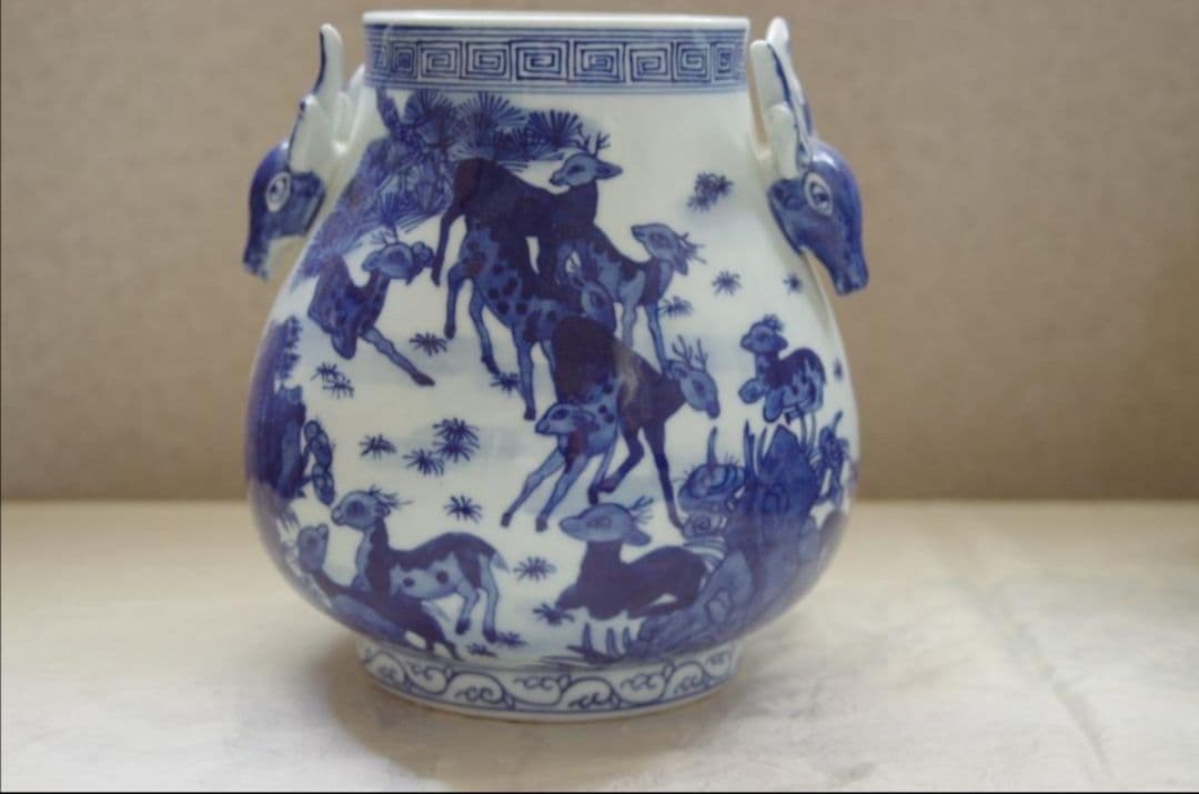 ※値下げ※中国骨董品　清代　※期間限定※　壺　在銘：大清康熙年製　値下げ