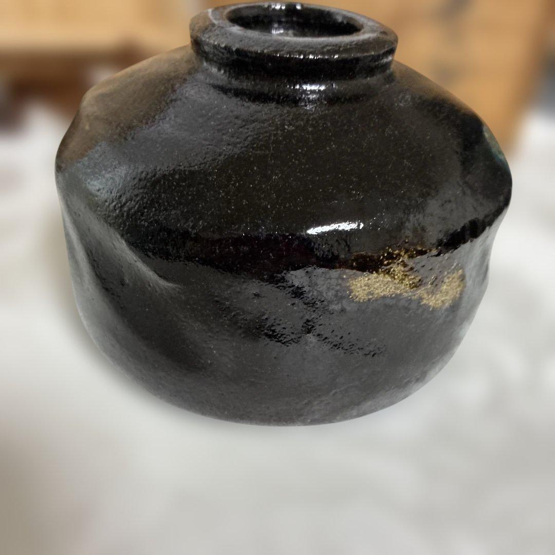 木箱入り 三代 松楽 作 黒楽 茶碗