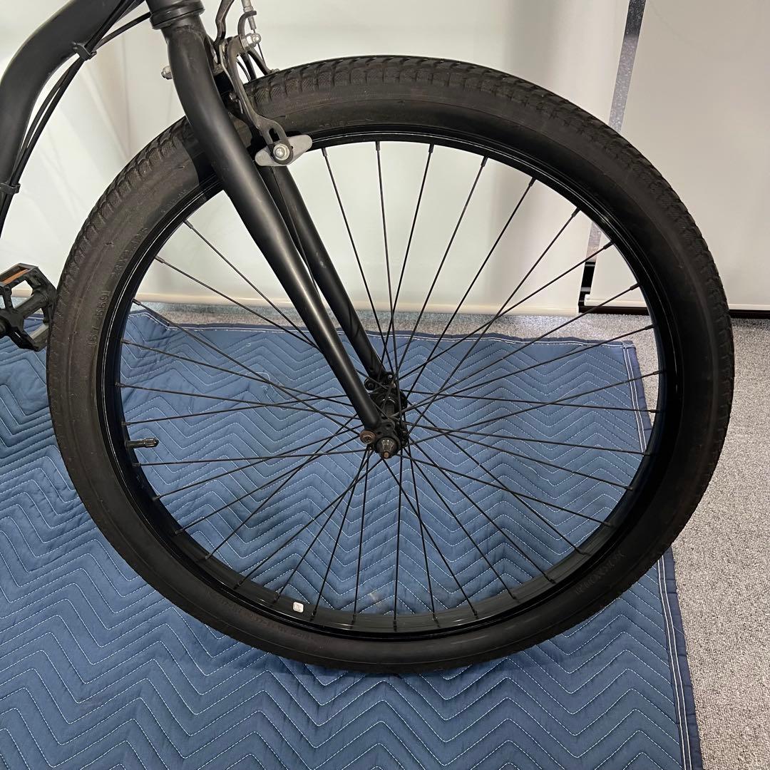 ビーチクルーザー　自転車　マットブラック
