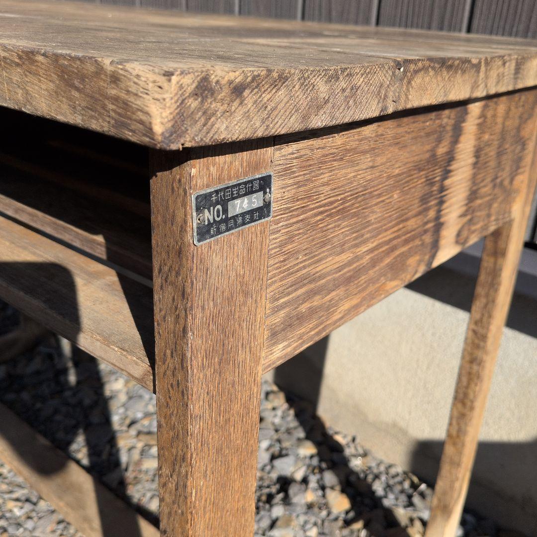 木製 文机 引き出し レトロ家具 アンティーク 学習机