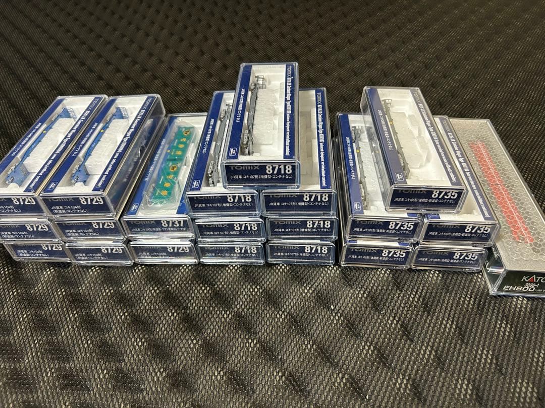 KATO EH800JRFなし＋TOMIXコキ20両コンテナ付き