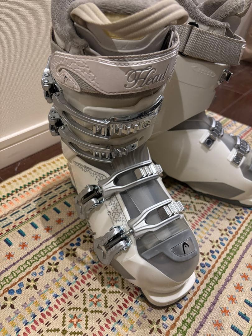 【即日発送 ほぼ新品】Headヘッド スキーブーツ 白 23cm ケース付き