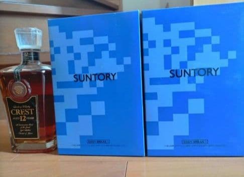 21日迄出品　ローヤル黒ラベル12年＆山崎15年モルト使用ボトル＋クレスト12年