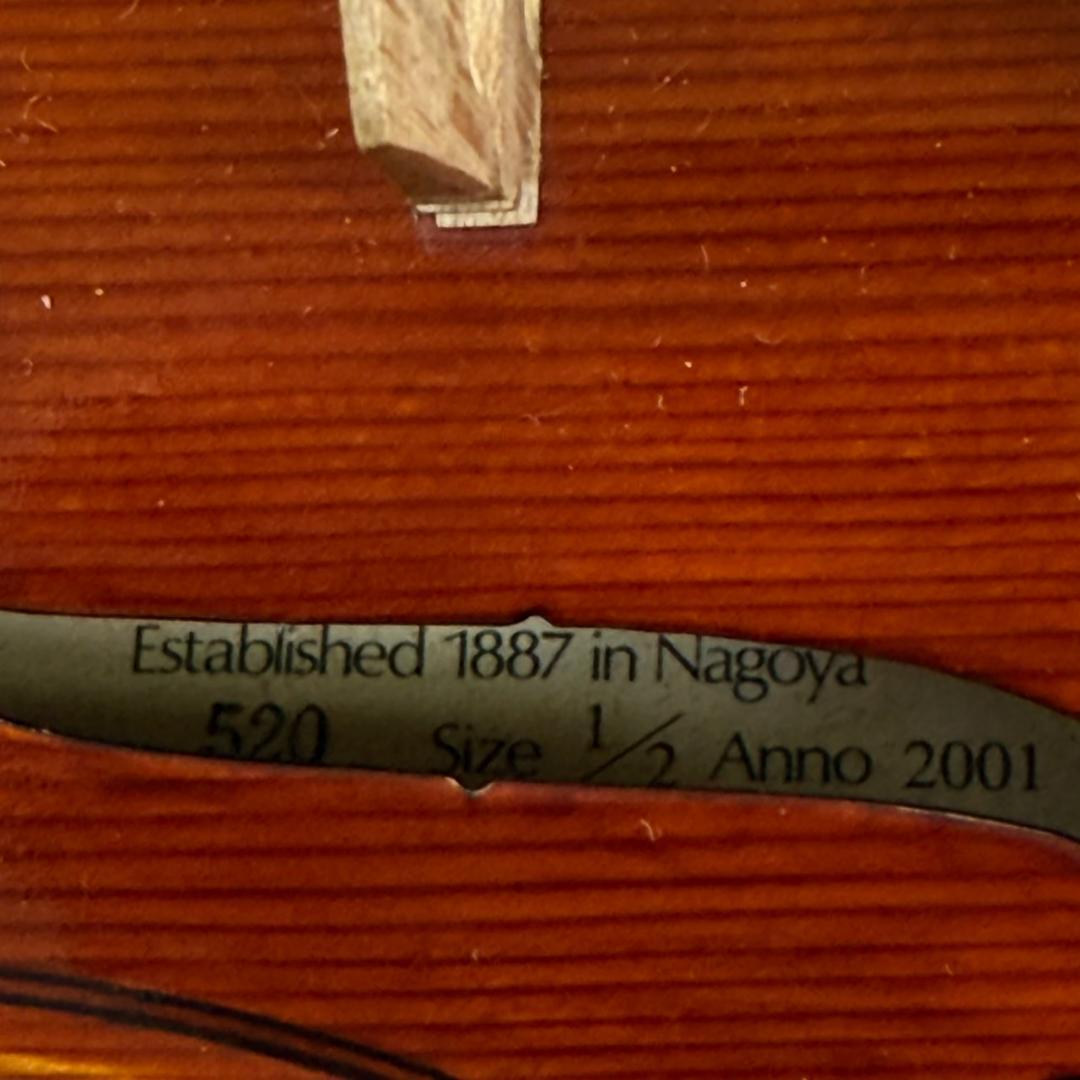 ★SUZUKI　バイオリン　No520　1/2　2001　ケース付き