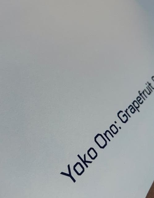 A poem to be read/ポスター/小野洋子/オノ・ヨーコ