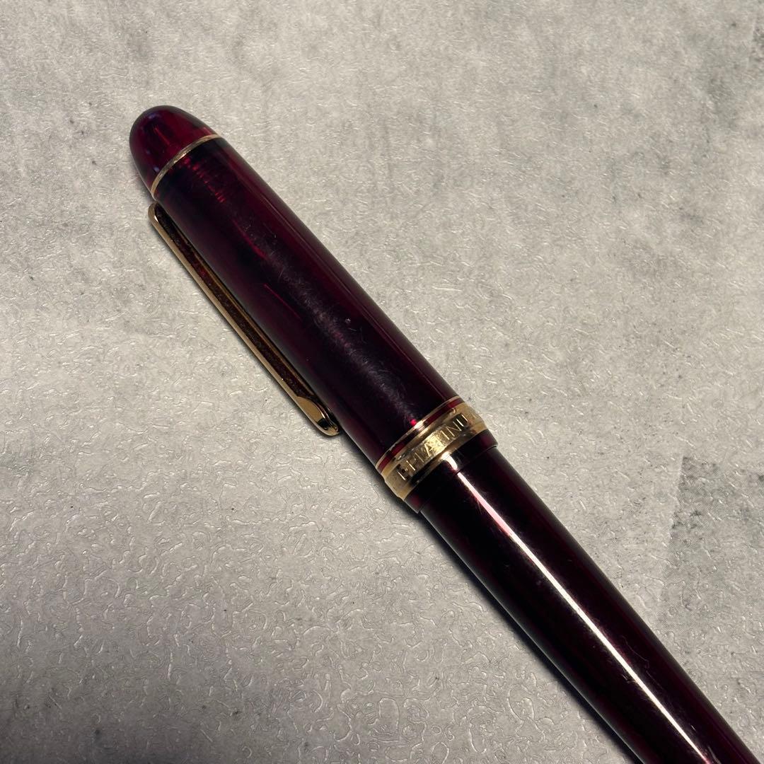 プラチナ万年筆 3776センチュリー 14k ワインレッド