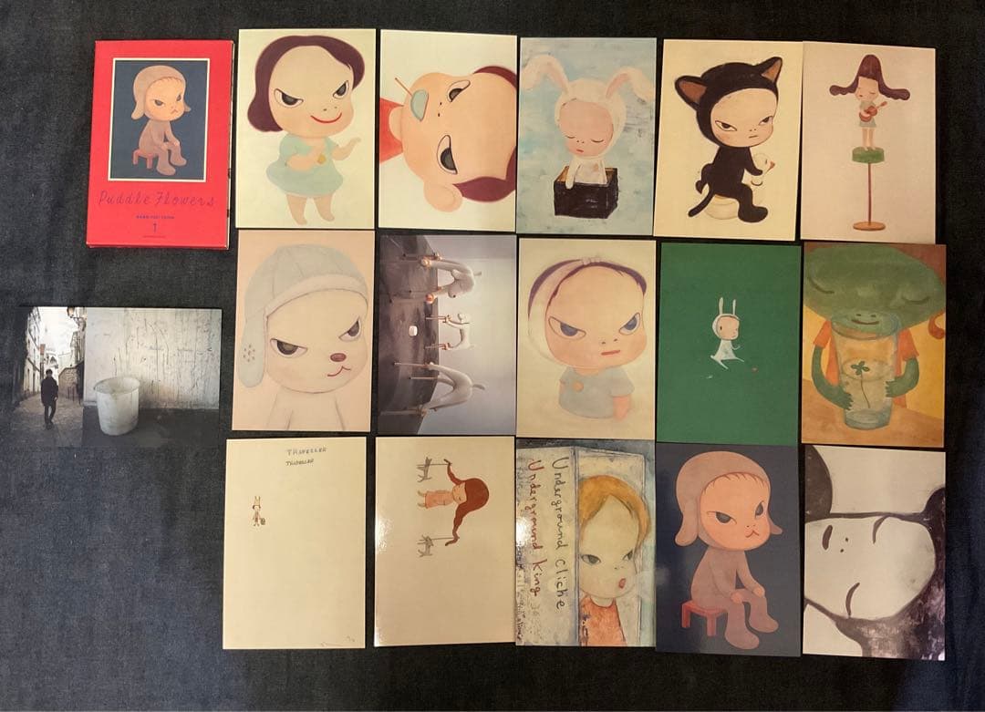 奈良美智 Puddle Flowers ポストカードセット 2種