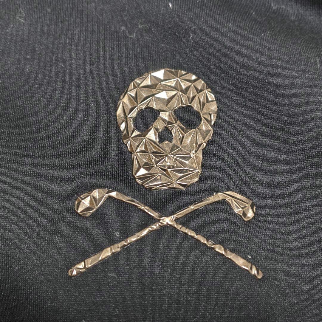 マークアンドロナ　パーカー　フード　フルジップ　スカル　ブラック　メンズ　50