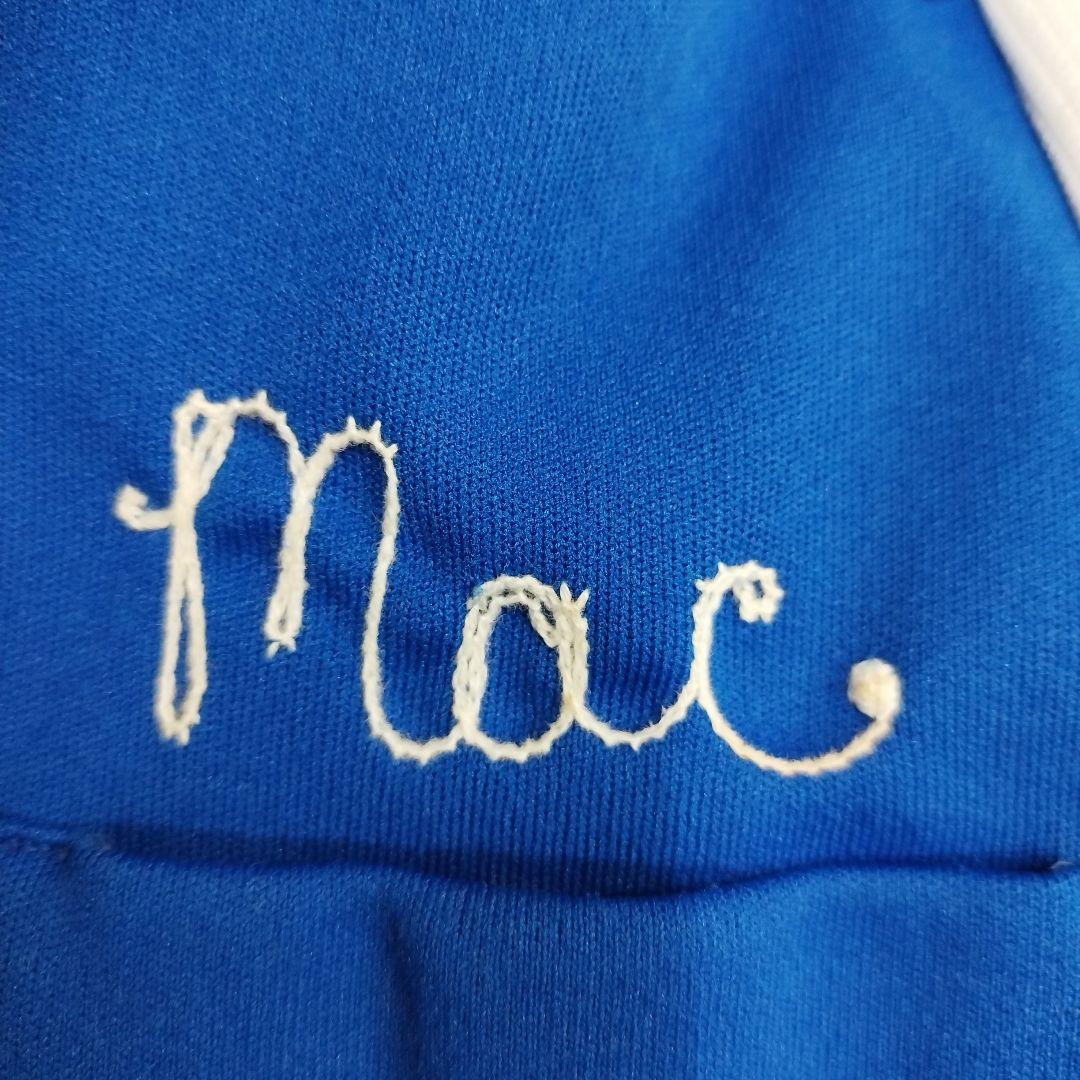 70’s　Hilton　ボウリングシャツ　青と白のツートンカラー