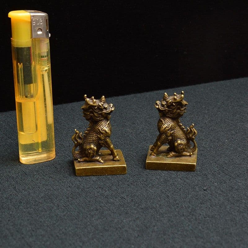 麒麟 銅器 銅製品 鎮宅辟邪 開運風水 招財 置物 工芸品