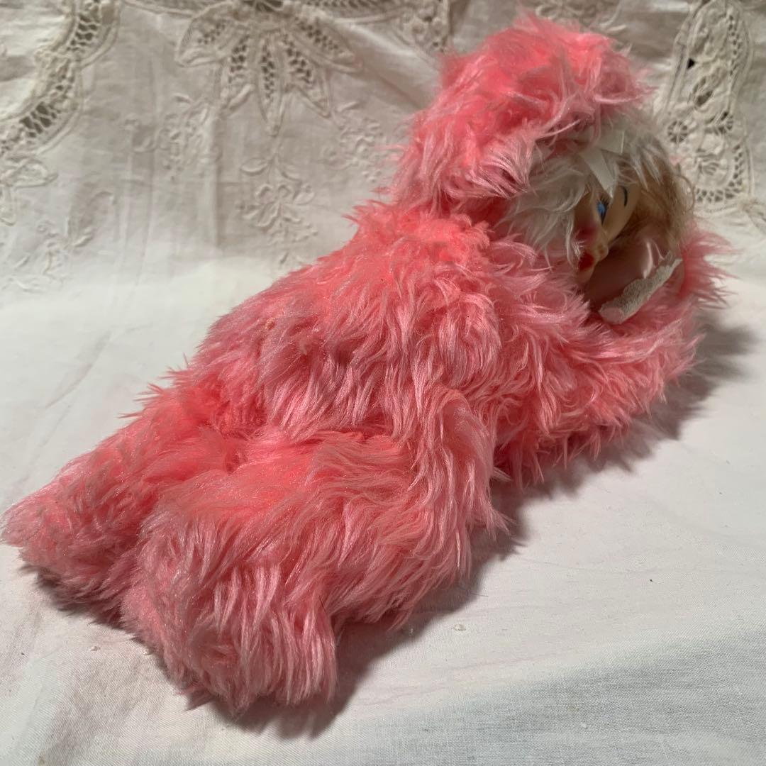 ヴィンテージ　ラバーフェイスドール　バニー　オルゴールつき