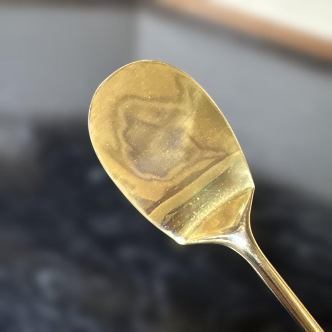 【茶道具】金森浄久造　灰匙三本組（共箱）