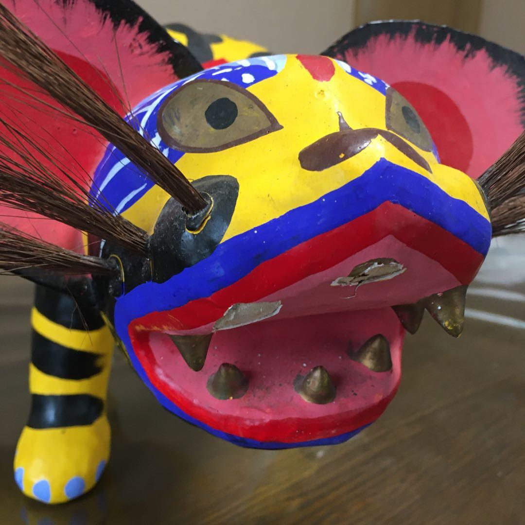 訳あり　出雲張子　高橋孝市作　首振り虎　張子虎　大