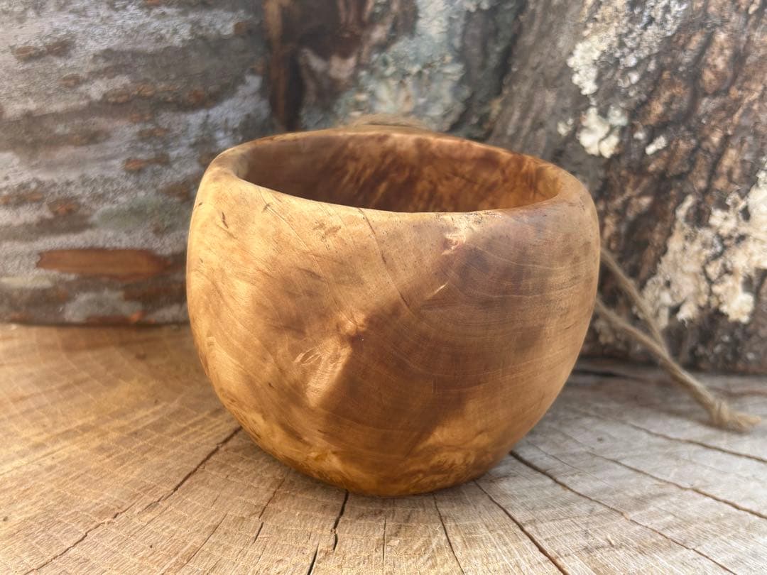 sunswood サンズウッド　白樺瘤　ククサ　一点もの　ソロキャン　野営