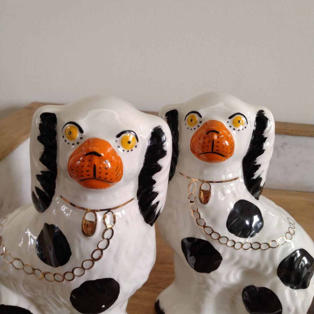 難あり・スタッフォードシャードッグ マントルピース・イギリスビクトリア