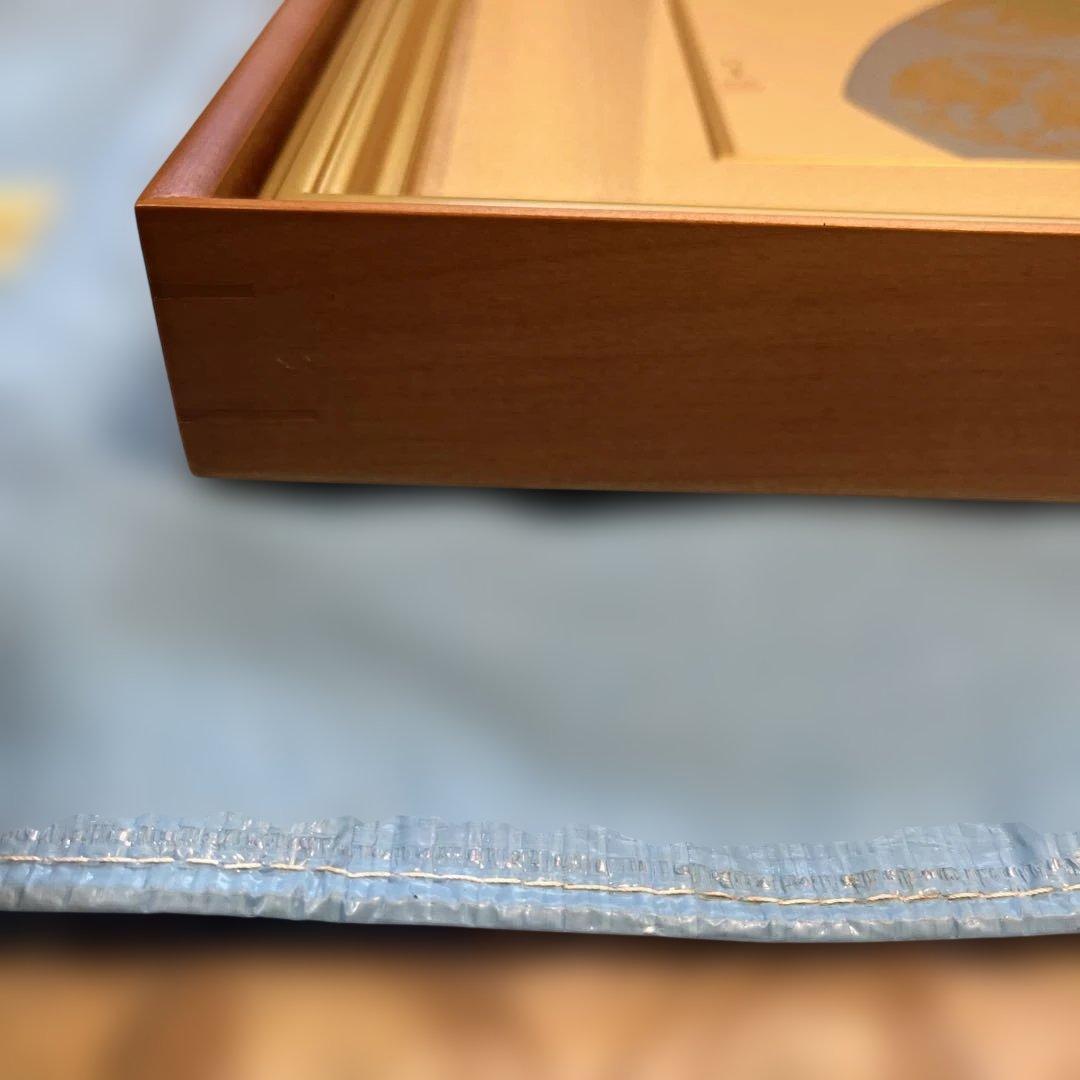 文化勲章受賞　上村松園　鼓の音　シルク版画　美人画