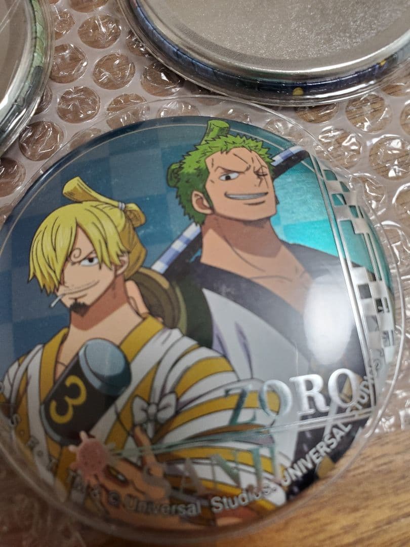アニメワンピース ゾロ サンジ 缶バッジ 3個まとめ売り