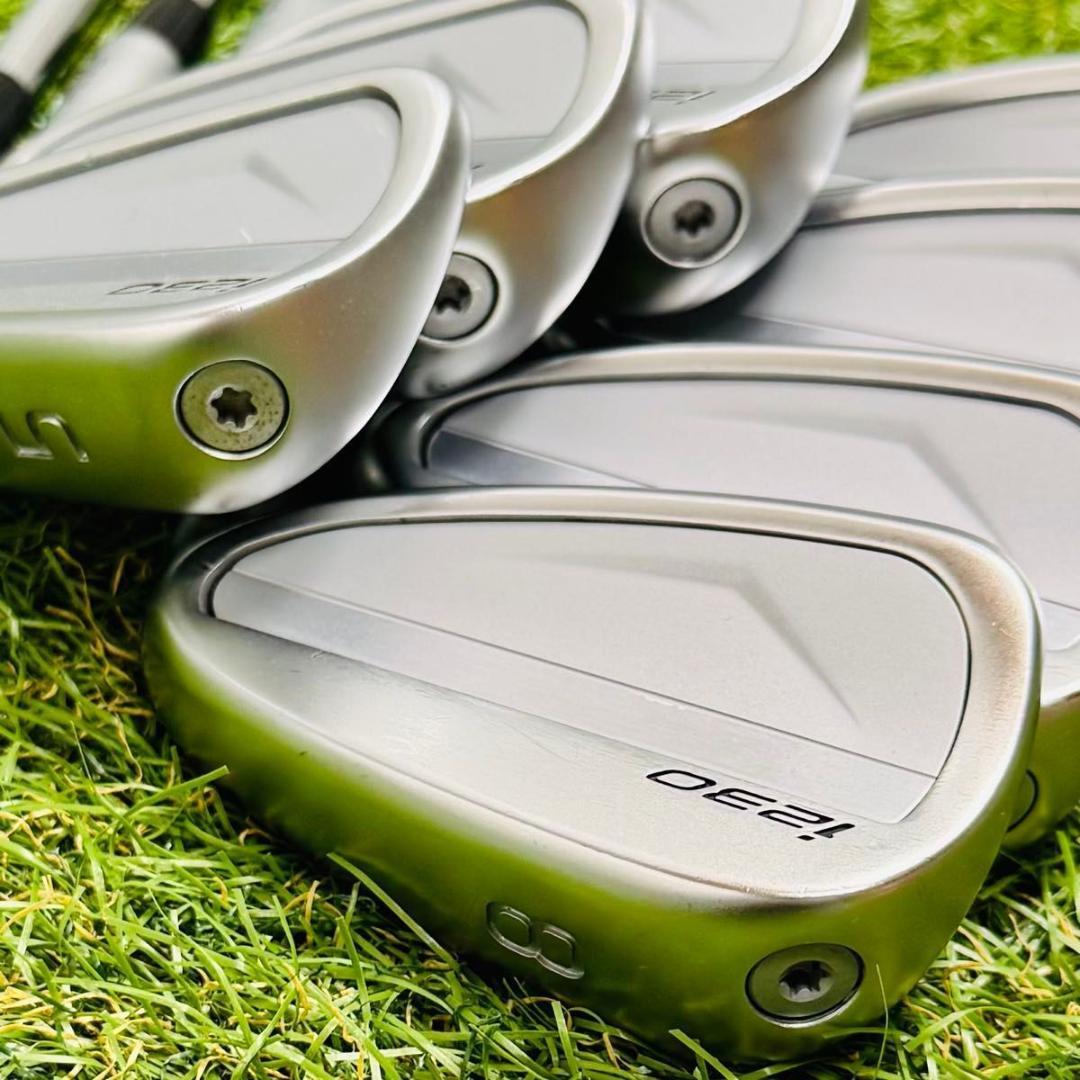 【良品】初心者推奨 ピン i230 緑ドット メンズアイアンセット 7本 S