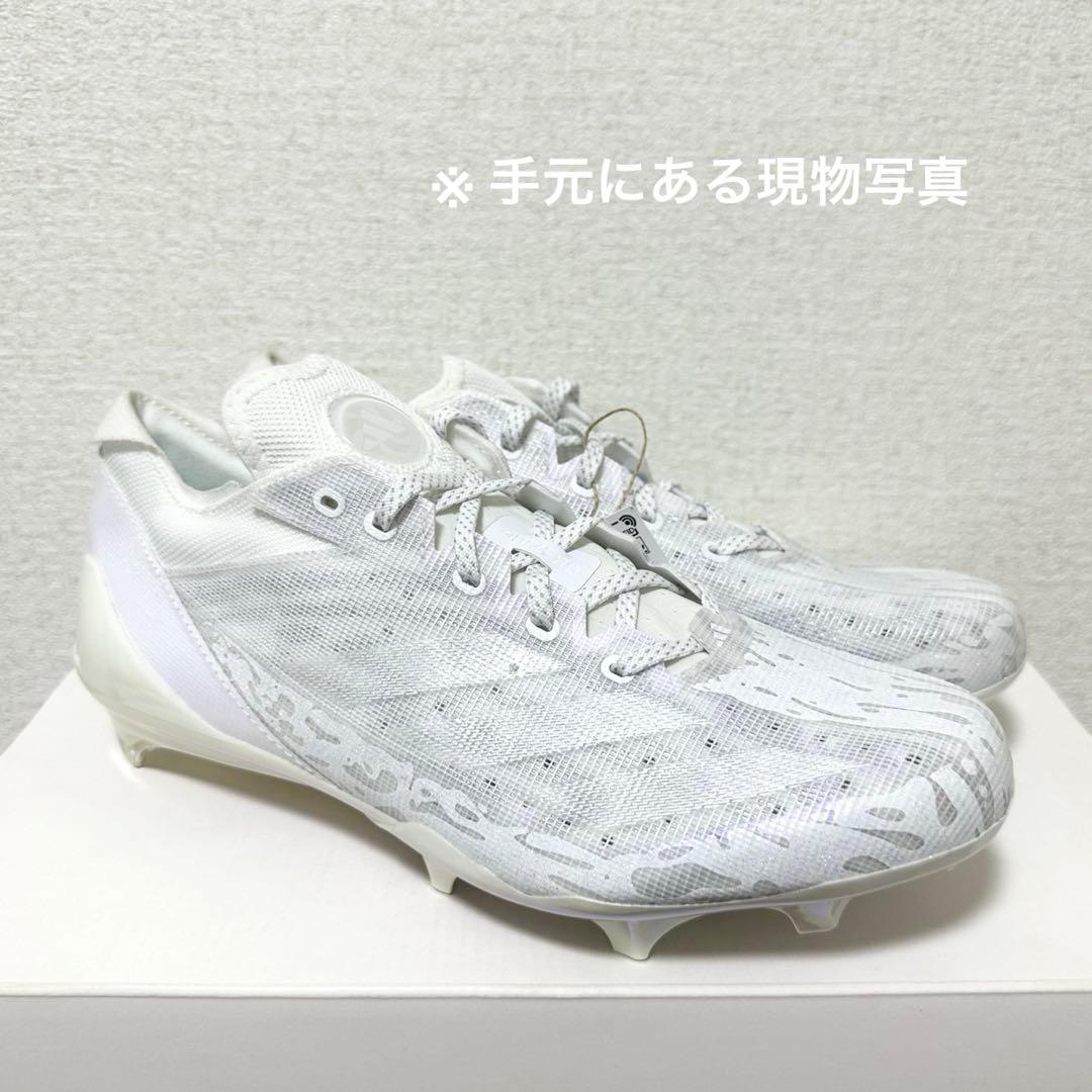 アディダス 28 アディゼロ エレクトリック アメフト スパイク シューズ 白