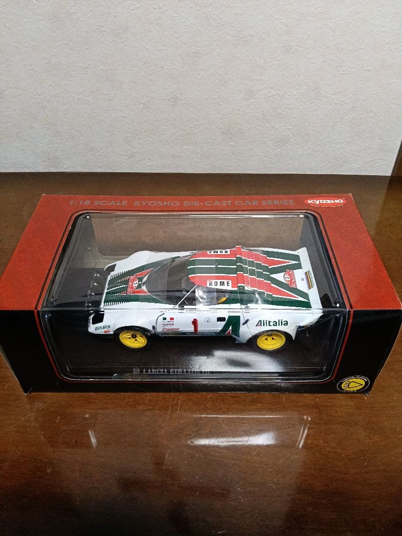 京商1/18ランチア・ストラトス77モンテカルロNo.1希少ライト点灯バージョン