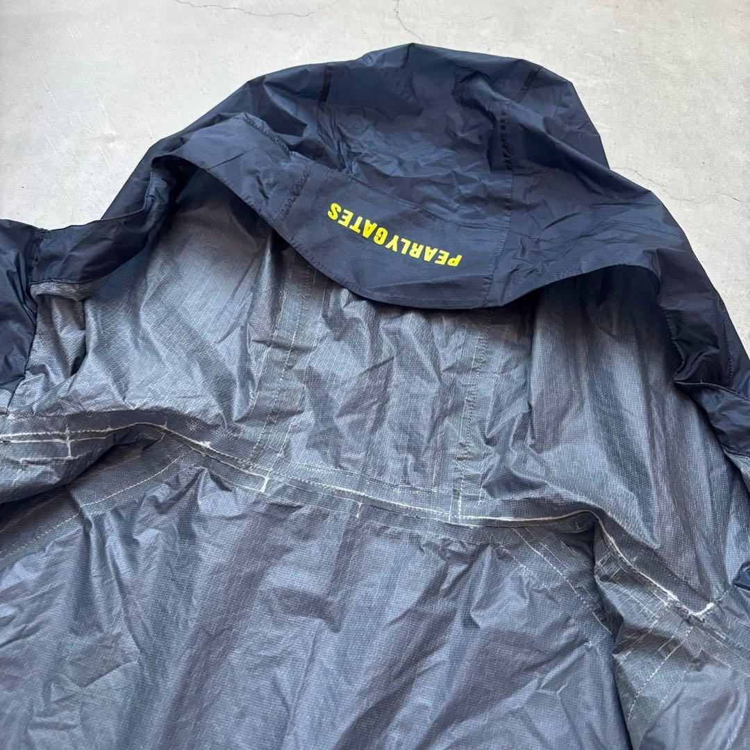 PEARLY GATES フード付きジップナイロンパーカー レインウェア ロゴ