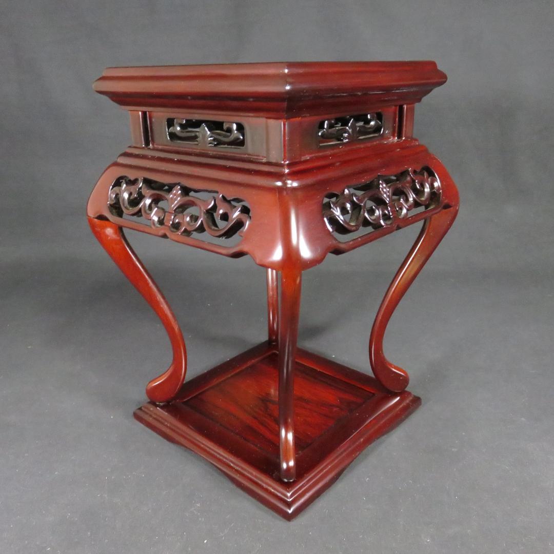 花台 ミニ高台 紫檀 美品 一部分解可能 木製 高級品