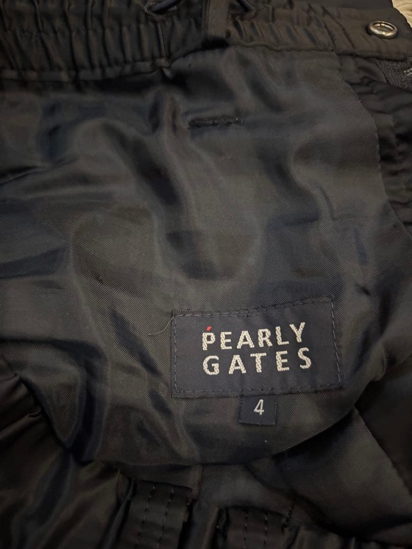 PEARLY GATES パーリーゲイツ　中綿パンツ ブラック　サイズ4