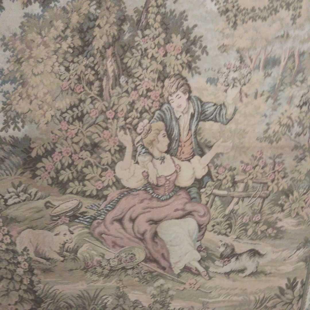 大型ゴブラン織り  絵画アンティーク 美術品