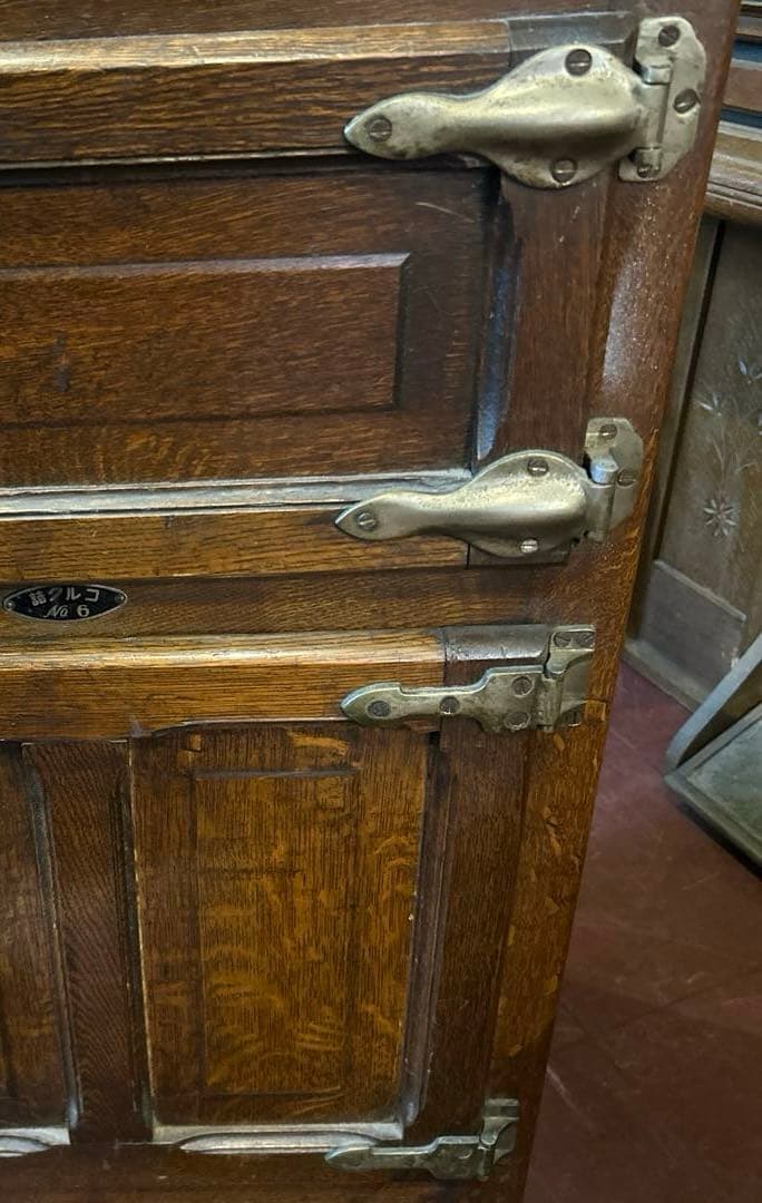 戦前　にびき冷蔵庫　チェスト　什器