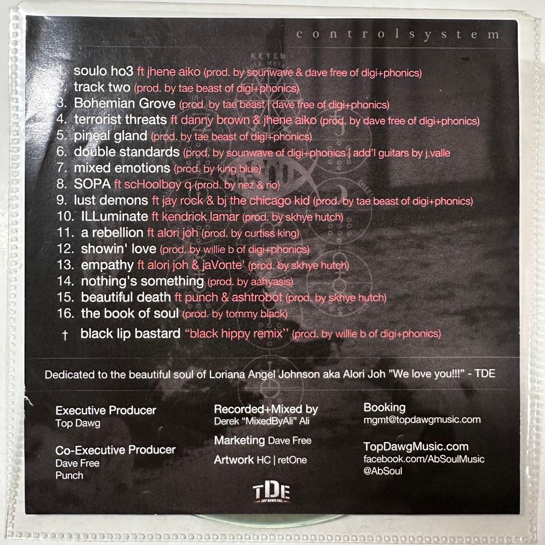 Ab-Soul controlSystem サイン入り