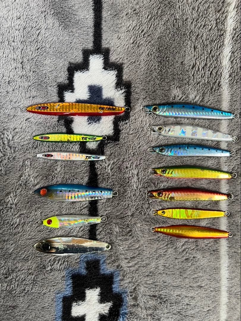 タングステン　メタルジグセット 多色 釣り用