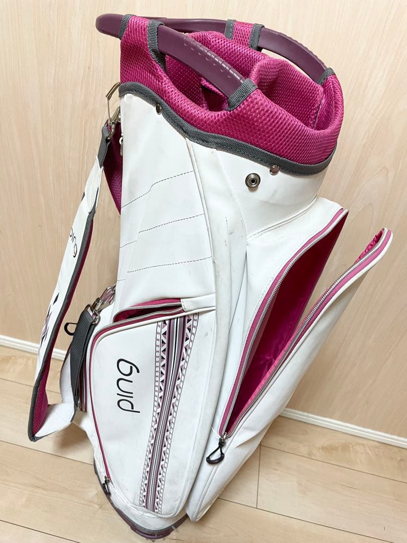 ping G Le キャディバッグ ホワイト/ピンク
