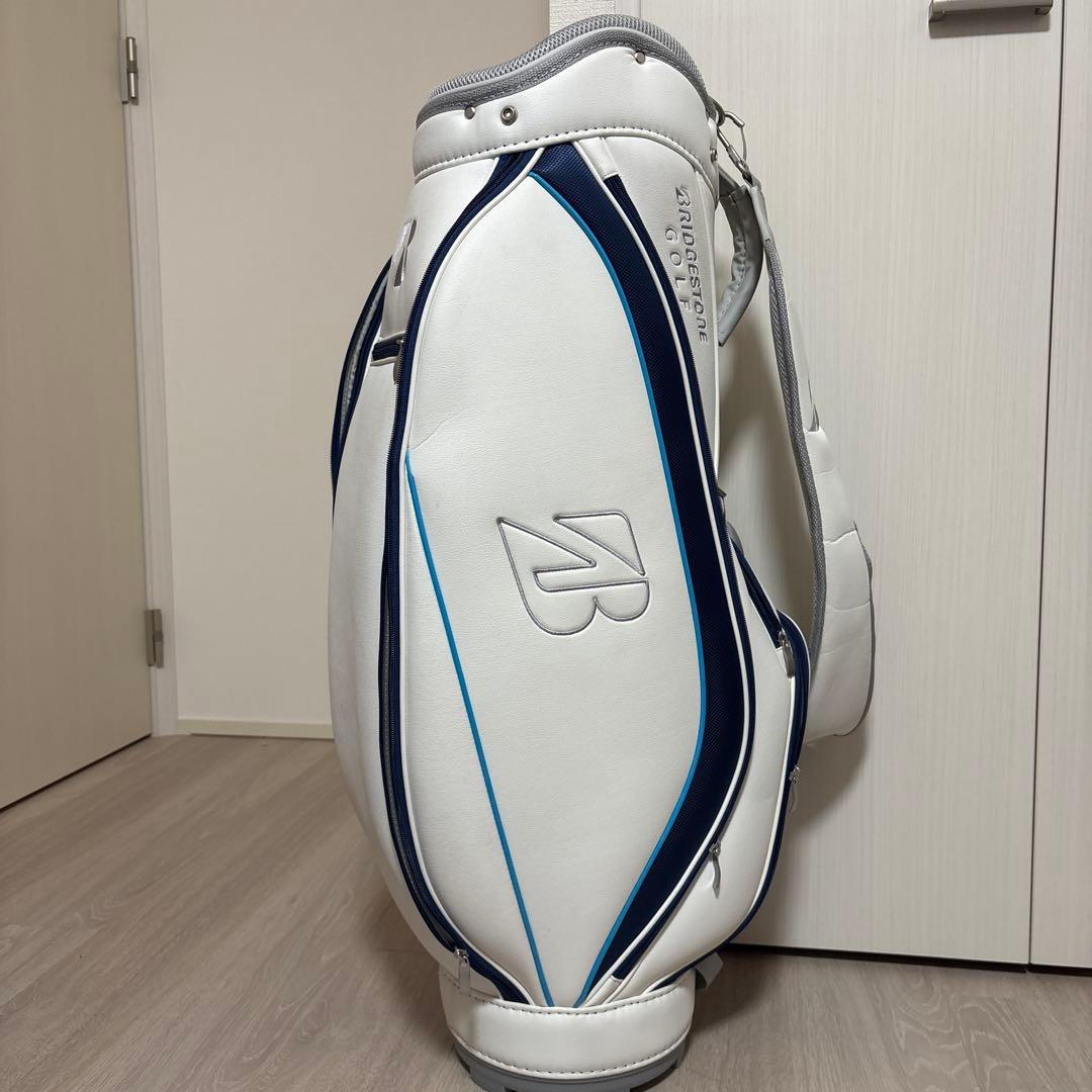 ブリヂストン キャディバッグ ホワイト/ネイビー