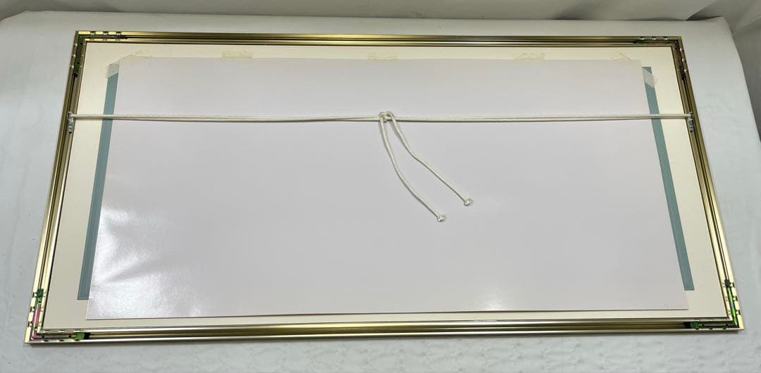 a0131-54笹倉鉄平　アートポスター　ハイベルアート　「ラゴ　マジョーレ」