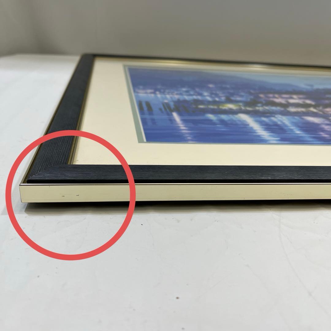 a0131-54笹倉鉄平　アートポスター　ハイベルアート　「ラゴ　マジョーレ」