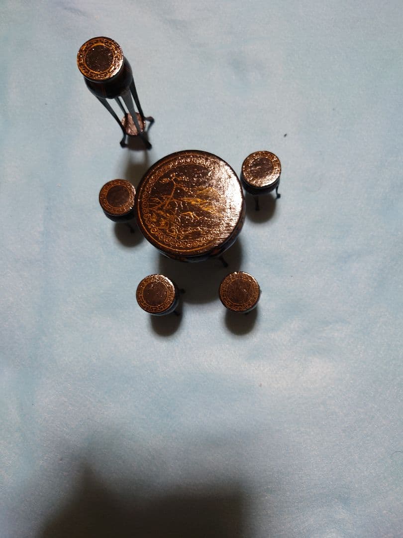 プレーベル　木製中国式ミニチュア家具１２店セット